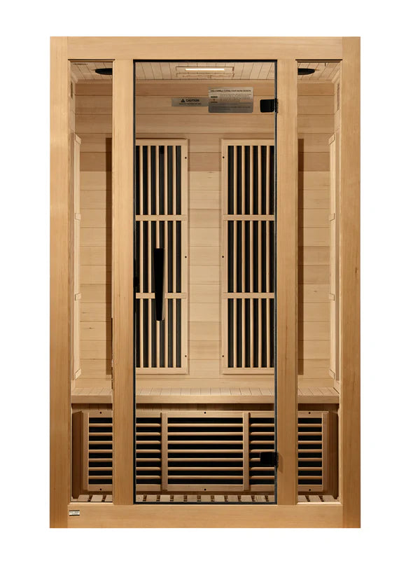 Maxxus "Seattle" 2 Person Indoor Near Zero EMF FAR-IR Canadian Hemlock Sauna