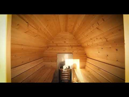 Canadian Timber 2-4 Person MiniPOD Sauna with Harvia heater & accessories