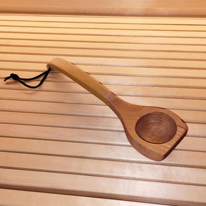 SaunaLife Sauna Bucket w/ Wood Ladle, Thermometer, Hygrometer,