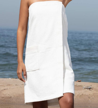 100% Pure Linen Women's Sauna Towel Wrap - SaunaStores