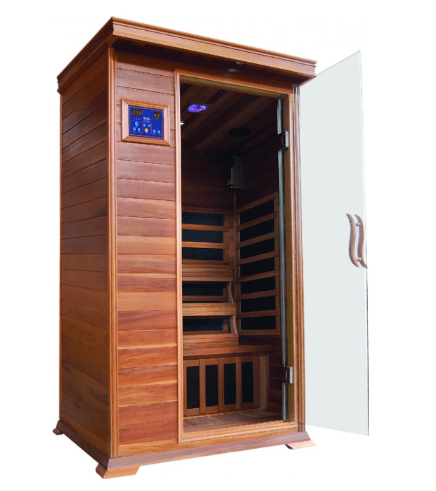 SunRay HL100K Sedona Sedona Indoor 1-Person Luxury Sauna - with Cedar wood and Carbon Heaters