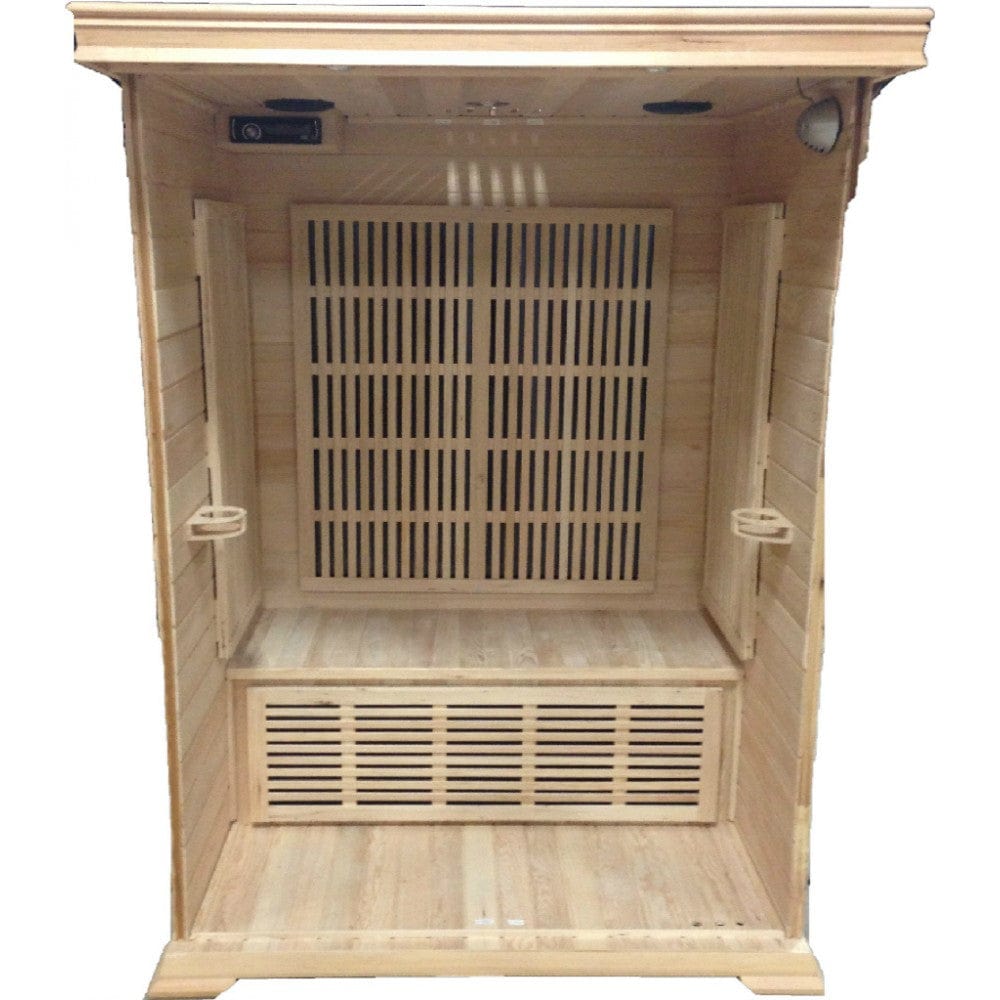 SunRay HL200K1 Cordova Cordova Indoor 2-Person Cedar Sauna - with Vertical Carbon Heater Panels