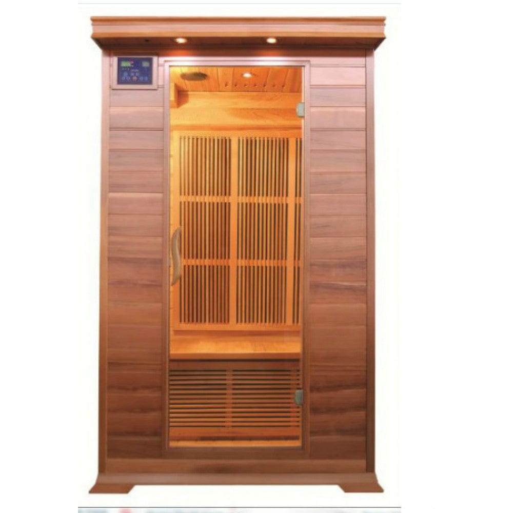 SunRay HL200K1 Cordova Cordova Indoor 2-Person Cedar Sauna - with Vertical Carbon Heater Panels