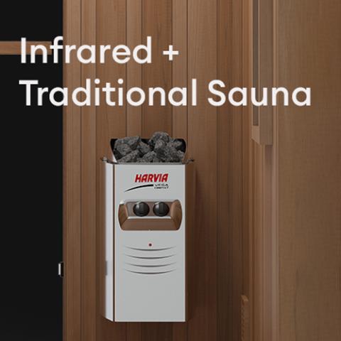 Finnmark FD-4 Trinity 2-Person Hybrid Infrared & Steam Sauna Combo